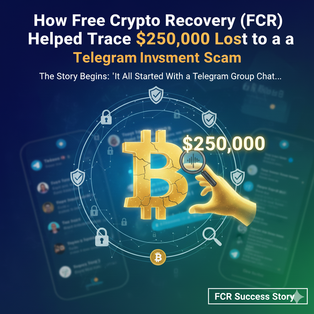 How Free Crypto Recovery (FCR) Helped Trace $250,000 Lost to a Telegram Investment Scam